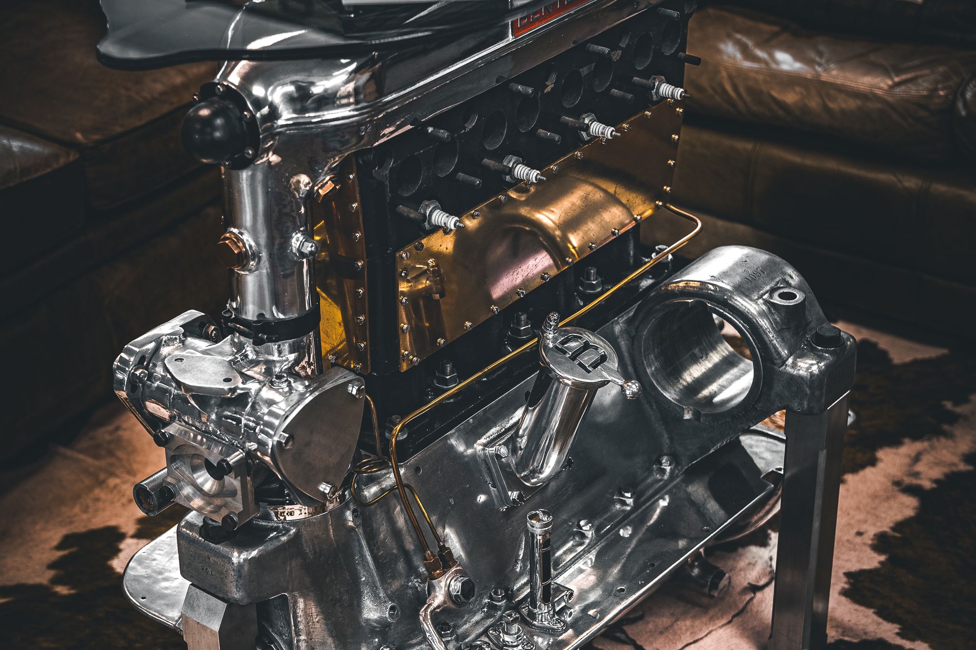 SOLD: Vintage Bentley Engine Coffee Table